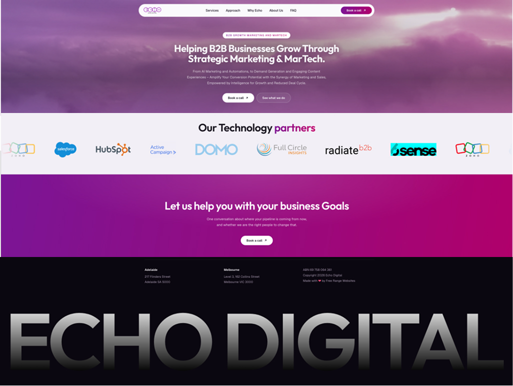 Echo Digital website